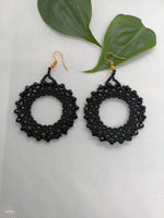 Black Ring Earrings