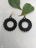 Black Ring Earrings