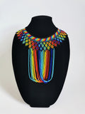 Rainbow with drop Collar Necklace