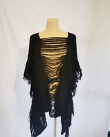 Handmade Black Poncho