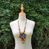 Large Multicolour Flower Necklace