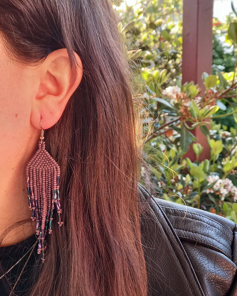 Purple Earrings from Mexico