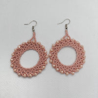 Pink Ring Earrings